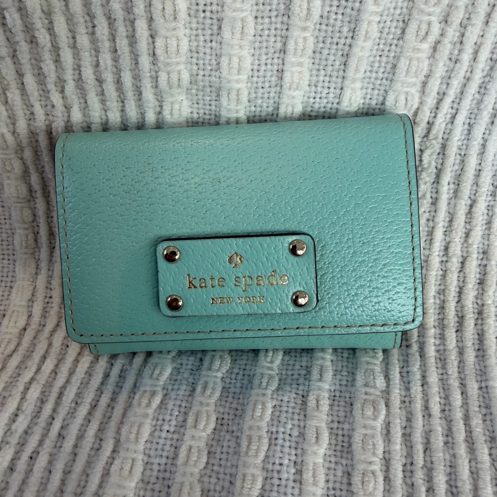 Kate Spade Mint and Beige Wallet